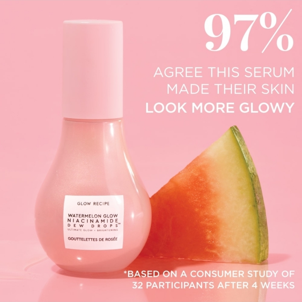 Glow Recipe Watermelon Glow Niacinamide Dew Drops Serum, 40ml, NIB - Picture 4 of 9